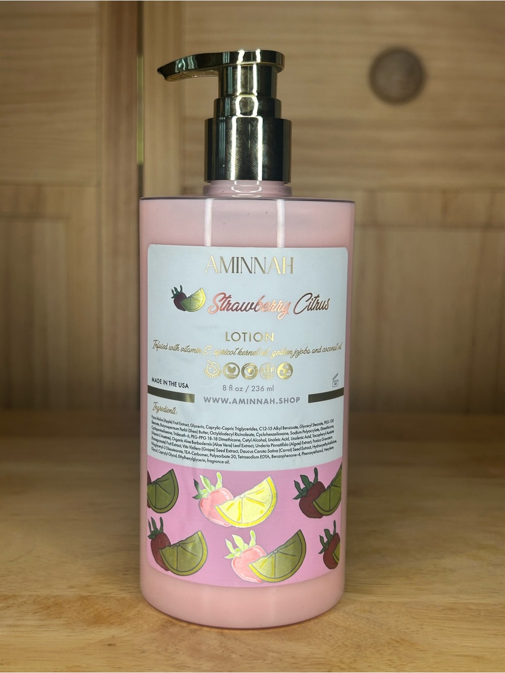 Strawberry Citrus Hand & Body Lotion by Aminnah